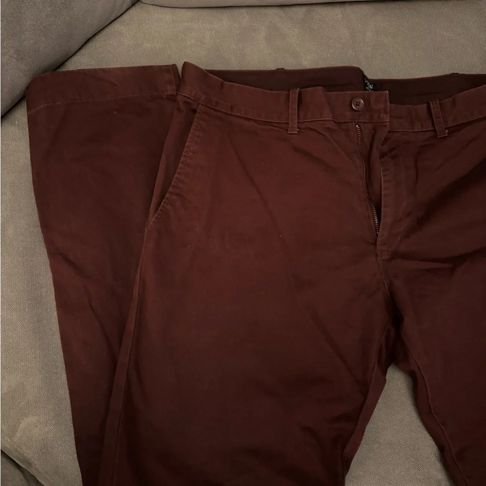 J.Crew Men's Burgundy Chino Pants